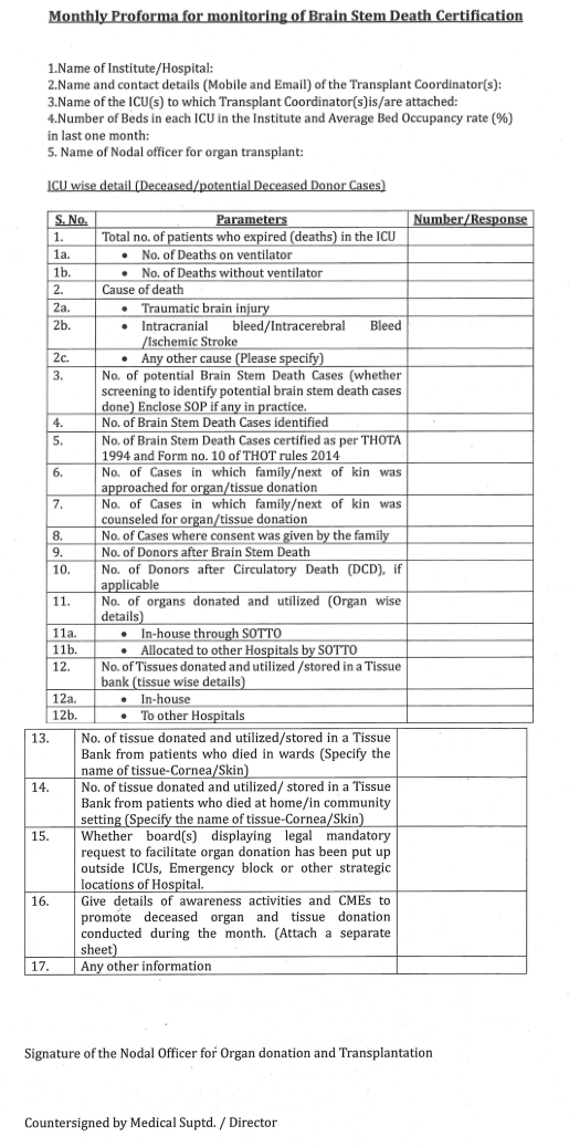 Hospitals Urged To Improve Brain Stem Death Reporting To Boost Organ 